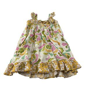 Mustard Pie Girls Floral Ruffle Dress Size 5 multicolor floral